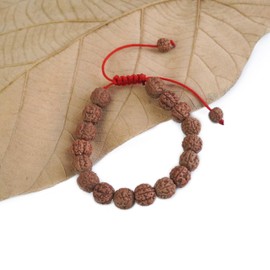REMEDYWALA Original 5 Mukhi(Panchmukhi) Rudraksha Bracelet With Certificate | AAA Grade Unisex both for Men and Women, free, Rudraksha, no gemstone