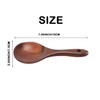 Tuperoymse Teak Wood Spoon Natural Solid Wood Rice Spoon Wooden
