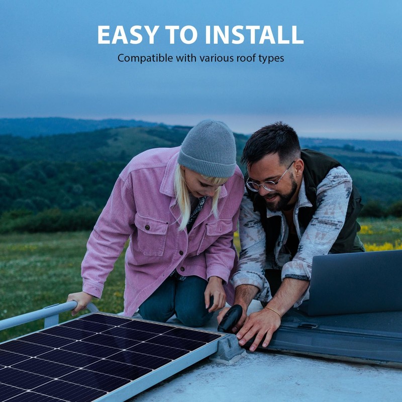 Mighty Max Battery 100 Watt 12V High Efficiency Monocrystalline Solar