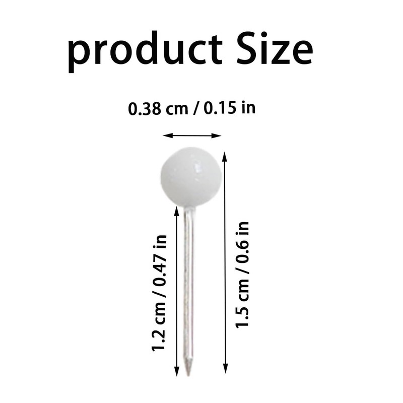 500 Pieces Map Push Pins, Small Round Head Marking Pins,