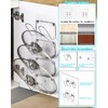 YQh Cabinet Door Pot Lid Rack, Kitchen Wall Pot Lid