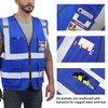 Dib Safety Reflective Vest High Visibility with Pockets and Zipper,