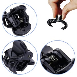 NiceYnn Small Micro Hair Clips for Women Girls Kids Plastic Non-Slip Durable Cute Mini Hair Clips Strong Hold Hair Claws Hair Clips Hair Styling Accessories with