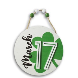 Happy St. Patrick's Day March 17 Hanging Ornament - 4.75 x 4.75 Inches