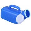 Men's Portable Urinal with Lid 1200ml Capacity Plastic Urine Bottle