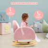 INFANS Kids Sofa, Toddler Rocking Chair with Solid Wooden Frame,