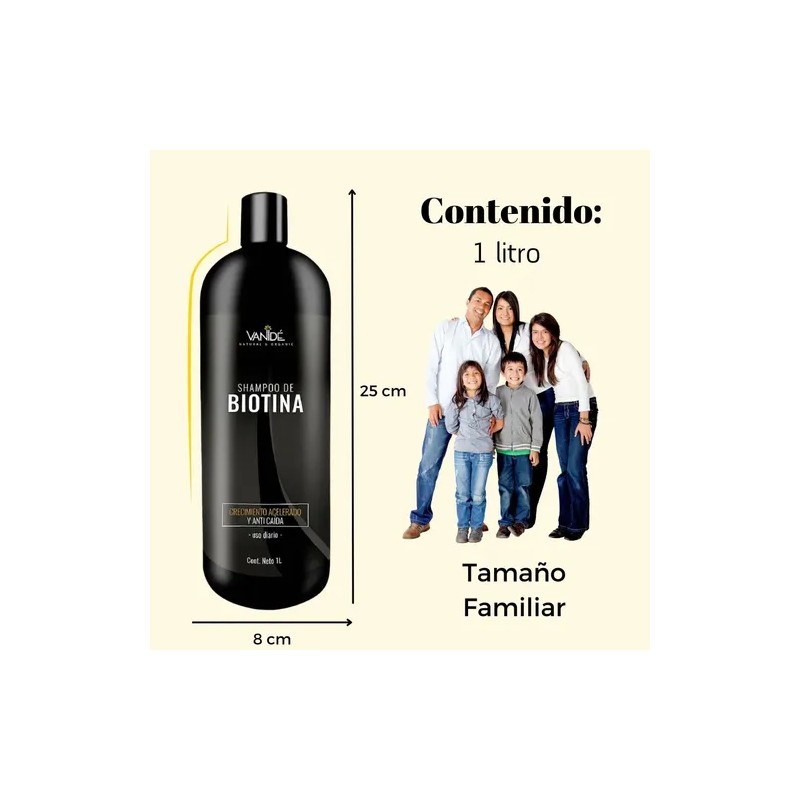Shampoo Anti-caída Crecimiento Acelerado Con Biotina