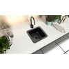 Monarch Abode 12-inch Hand Hammered Matte Black Aluminum Glasgow Dual