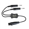 Airbus XLR to GA (Dual Plug) Pilot Headset Adapter