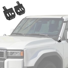Car Hood Light Mount Bracket Fit for Toyota Land Cruiser 250 Prado J250 LC250 2024 2025, A Pillar LED Spotlight Work Light Base Mounting Bracket Holder LED Pods Light Bracket, 2PCS