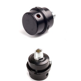 Chiloskit 2Pcs G1/2 Thread Metal Air Compressor Intake Filter Noise Muffler Silencer Connector Muffler Filter Silencer (1/2"PT 20mm 2pcs)