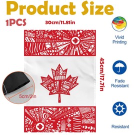 Canada Indigenous Garden Flag | Canada Garden Flag | Double Sided Printing for Canada Day Outdoor Decorations Gift Yard House Banner(12x18 Inch)