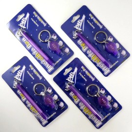 nvGlow 4 Invisible Ink Pen 4 UV Flashlight Black Light Reactive Marker Set