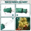 200pcs Christmas Replacement Bulbs, Christmas Mini Light Bulbs Replacement 2.5