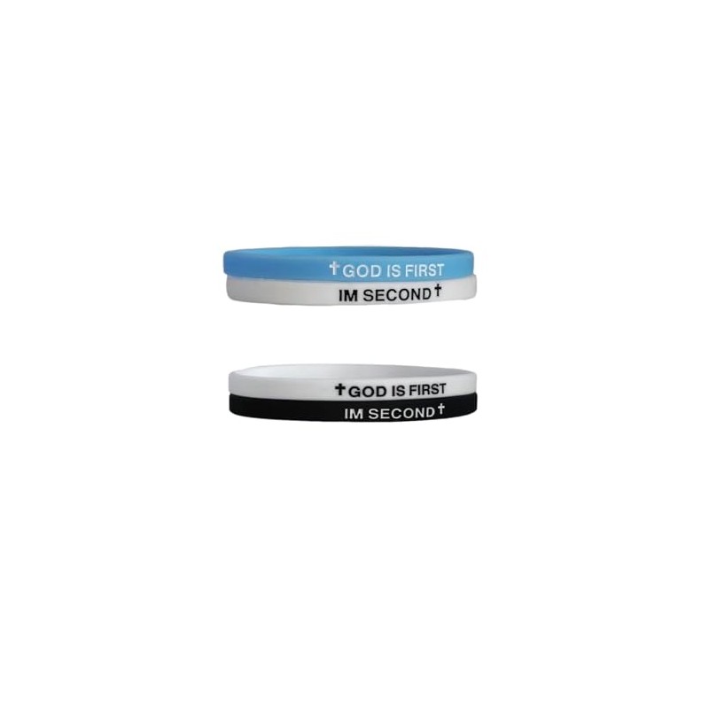 DATOA God is First IM Second Bracelet for Women Men