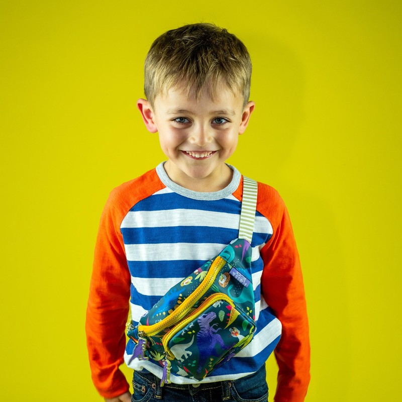 Floss and Rock Belt Bag, Dinosaur, 11.4-inches Length, Kid's Bags