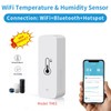 Temperature Sensor Humidity Monitor Thermometer Hygrometer Remote Control for Home