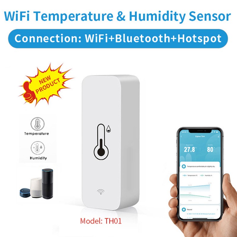 Temperature Sensor Humidity Monitor Thermometer Hygrometer Remote Control for Home
