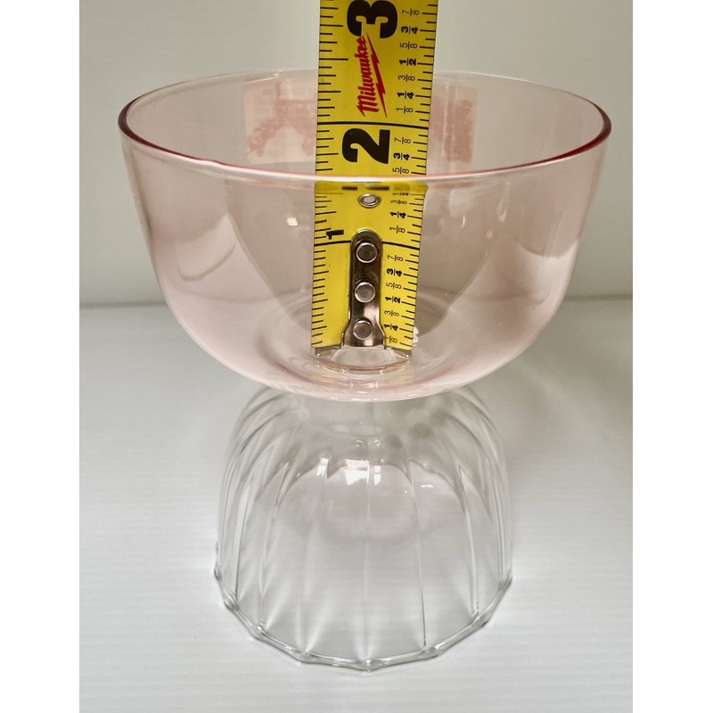 Threshold Cocktail Glass Pink Sherbet Dessert Bowl Spring Mother’s Day