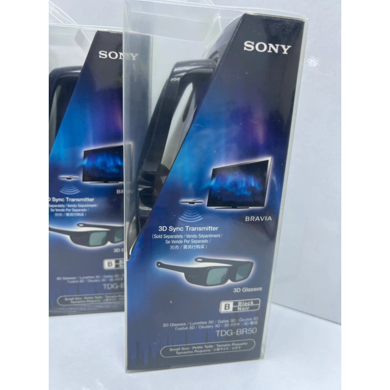 Sony TDG-BR50 3D Glasses Black Small Size (Lot 3 pcs