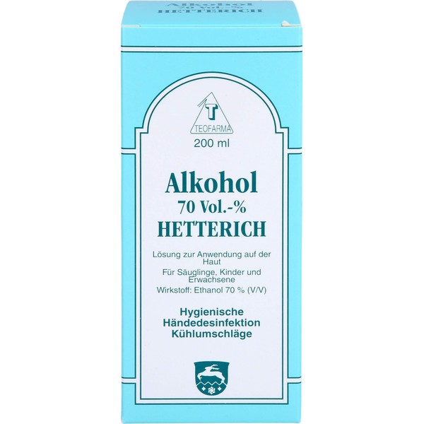 Alkohol 70 Vol. % HETTERICH, 200 ml Lösung