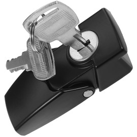 LALAFINA Cerradura para Gabinete con Llave, Cerradura de Archivador de Seguridad de Acero Inoxidable Negro, Cerradurass para Cajn, Armario, Buzn y... 