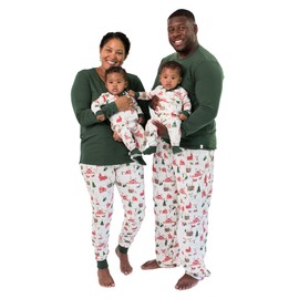 Burt's Bees Baby Unisex Baby Womens Family Jammies Matching Organic Cotton Pajamas, Holiday Village, Medium