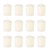 Mega Candles 12 pcs Unscented Off White Votive Candles, Hand