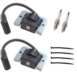 INPWOC 2 PACK 24 584 01-S kh-24 584 01-S Ignition Coils Module for Kohler CH20 CV18 CH18 CV20 CV23 CH22 Command Pro Twin Cylinder Engine with Spark Plug Replace kh-24-584-01-S 24 584 45-S