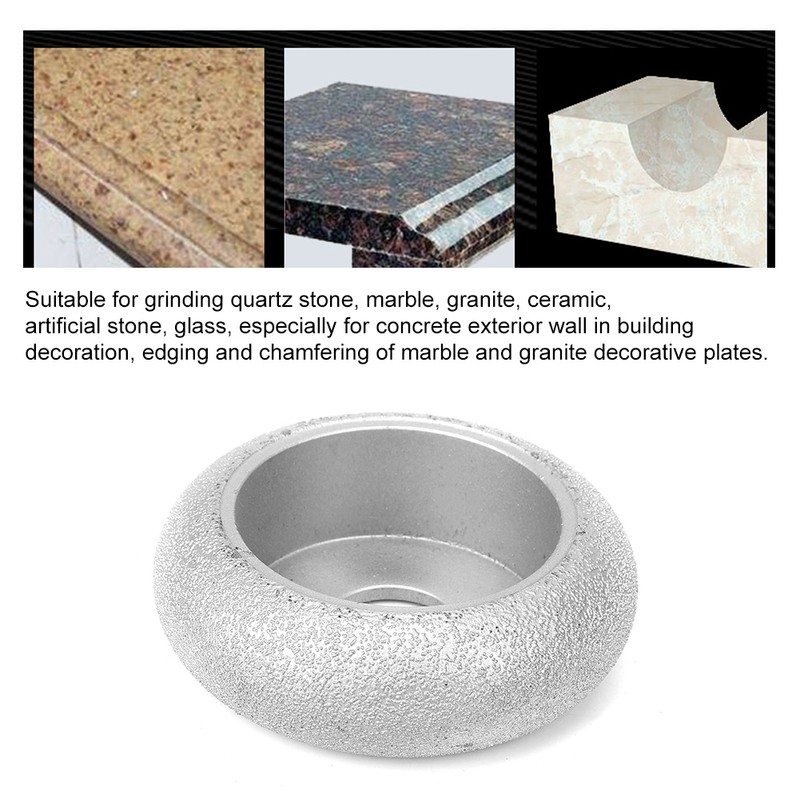 7.3cm Brazed Diamond Grinding Wheel Rome Abrasive Wheel for Stone