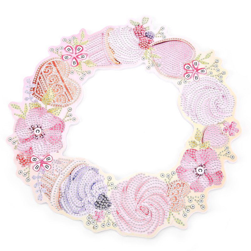 DIY Rhinestones Painting Garland Pattern Crystal Embroidery Picture Decoration KitDZ606