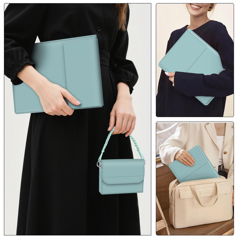 13.3-14" Sleeve, Thin PU Leather Portable Bag Compatible with New