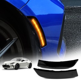 KUNGKIC Toyota GR86 ZN8 Subaru BRZ ZD8 2021 2022 2023 LED Flowing Type Side Marker Sequential Turn Signal IP67 Waterproof High Brightness Easy Installation Beauty Effect Special Design for Car Models