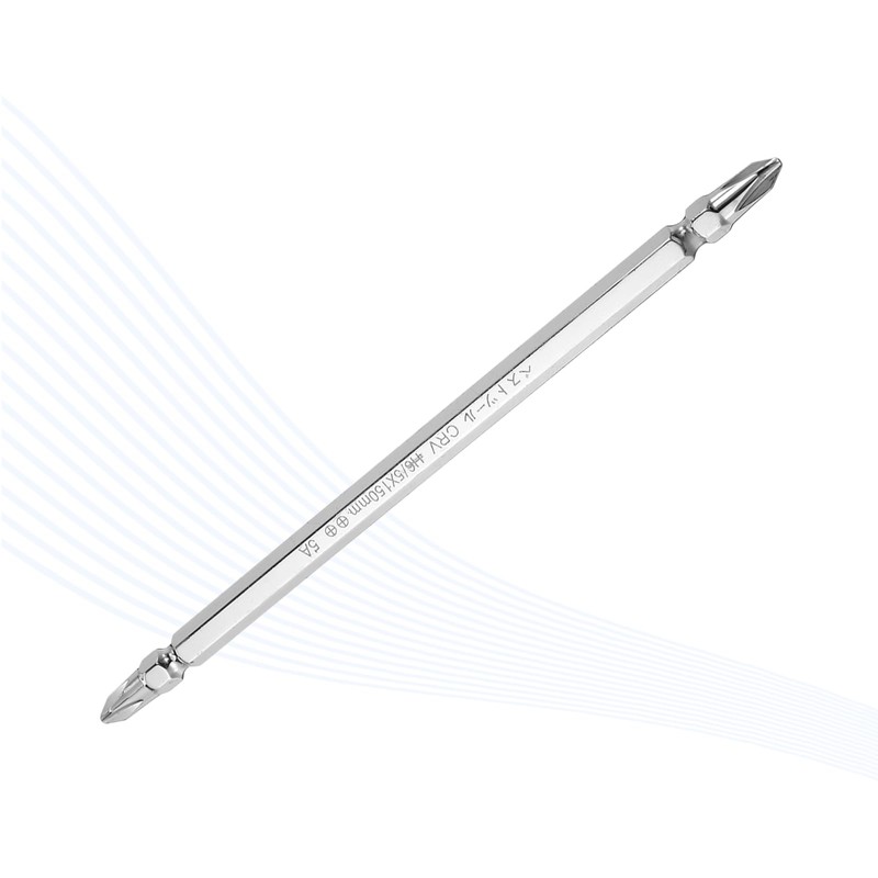 sourcing map Magnetic Double Ended Screwdriver Bit 5mm PH2 6"/150mm