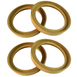 Audiopipe 2 Pair 8" inch MDF Wood Speaker Ring Recess with Bezel Fiber Glass Molds