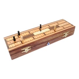 Gamekeepers Cottage gifts Compass & Sq Cut Out Wooden Cribbage Board with Playing Cards & FREE ENGRAVING 81
