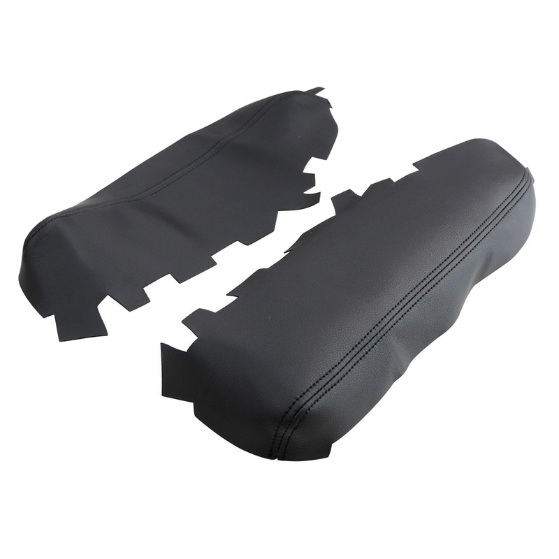 GXARTS 2Pcs Car Front Door Panels Armrest Replacement Cover Black