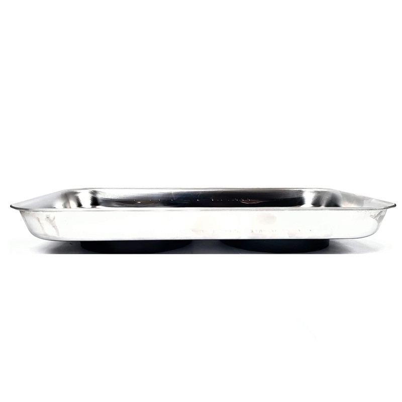 Magnetic Parts Tray - Rectangle 23cm x 14cm Stainless Steel