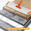 Microfiber Flat Wet-Dry Mop with 51" Adjustable Stainless Steel Handle,