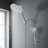 7.5" Dual Rotatable Shower Head with Handheld Combo, 9 Spray