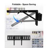 2 Pack Collapsible E Track Shelf Bracket, 11.5 Inch Stainless