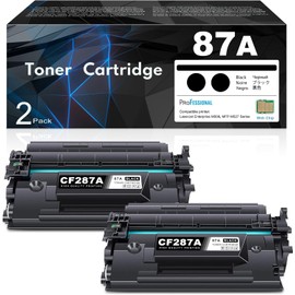 GORLENKE Compatible 87A Toner Cartridge (with Chip) Replacement for HP 87A CF287A 87X CF287X Used for Laser Enterprise M506 M506dn M506n M506x Pro M501 M501dn M527 M527dn Printer (Black, 2-Pack)
