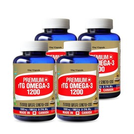 Tonglife-rTG Premium Altige Omega 3-1200+Vitamin D-6 months supply-4 bottles, single option / 통라이프-rTG 프리미엄 알티지 오메가3-1200+비타민D-6개월분-4병, 단일옵션