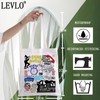 LEVLO SKA Music Band Fans Canvas Tote Bag Music Band