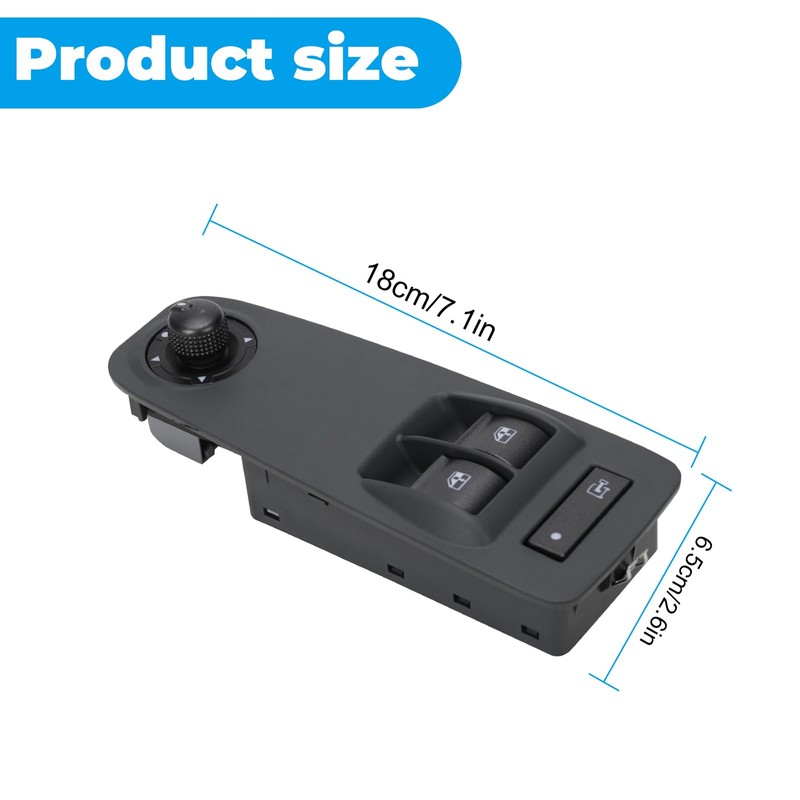 Window Regulator Switch For Citroen Relay/Jumper 2006-2015, Peugeot Boxer 2006-2015,