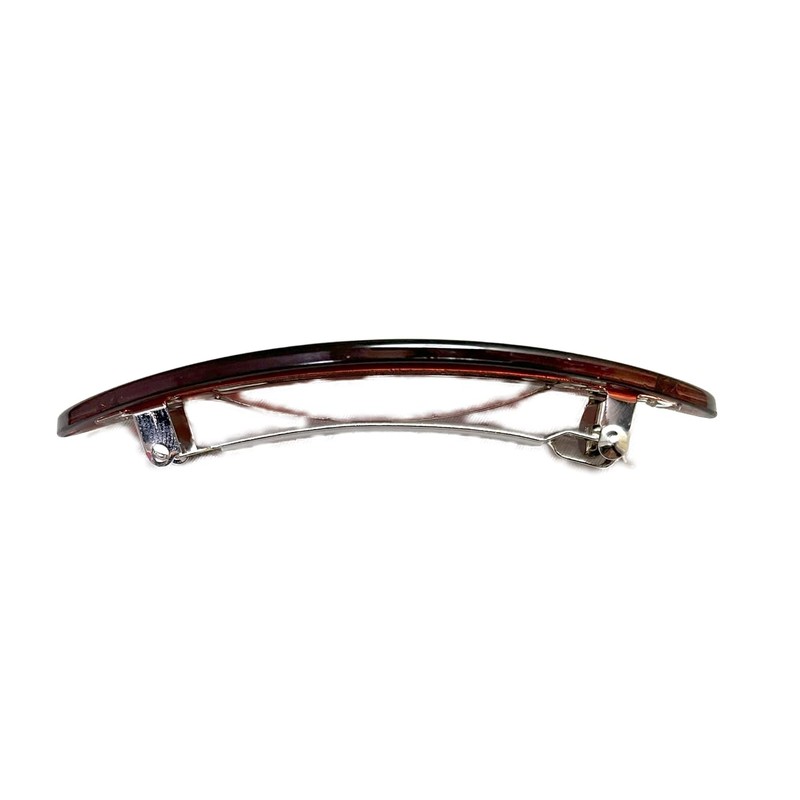 Gachipin No-Slip Barrette Oval Gloss Barrette (Black)