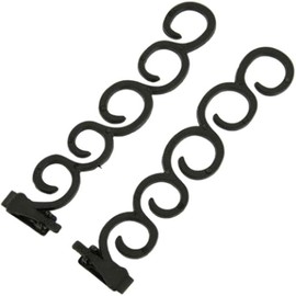 1 Pair Black DIY Styling Ponytail Maker French Braid Tool - Braiding Hair Styling Clip for Women and Girls