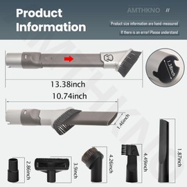 2 in 1 Duster Crevice Tool for Shark NV751 NV752 NV600 NV650 NV680 NV681 NV340 HV301 HV322 HV300 HV320 NV480 NV801 NV803 Vacuum Cleaners, Included Crevice Tool Wet Dry Shop Vacuum Attachment & Brushes