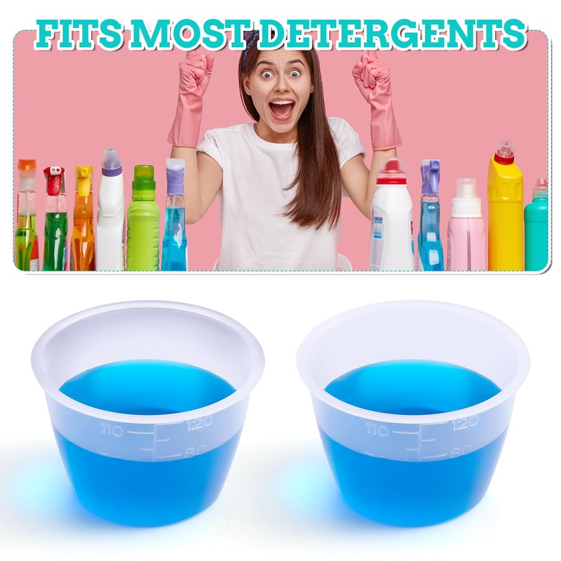2 PCS Laundry Measuring Cup 120ml Laundry Detergent Washable Cup
