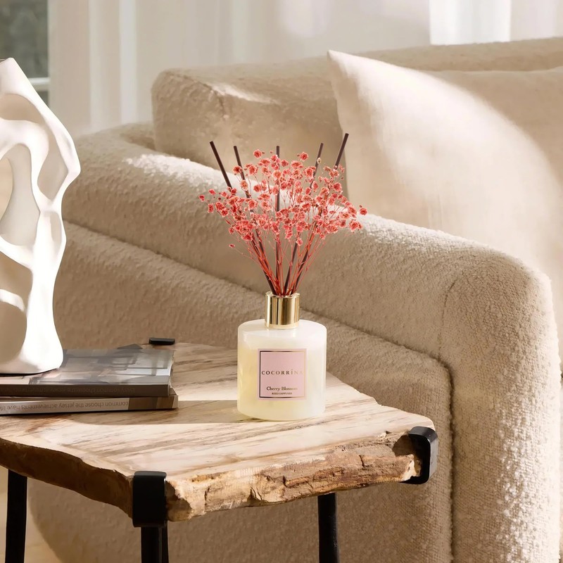 COCORRÍNA Reed Diffuser - Cherry Blossom 6.7 Fl.oz Reed Diffuser